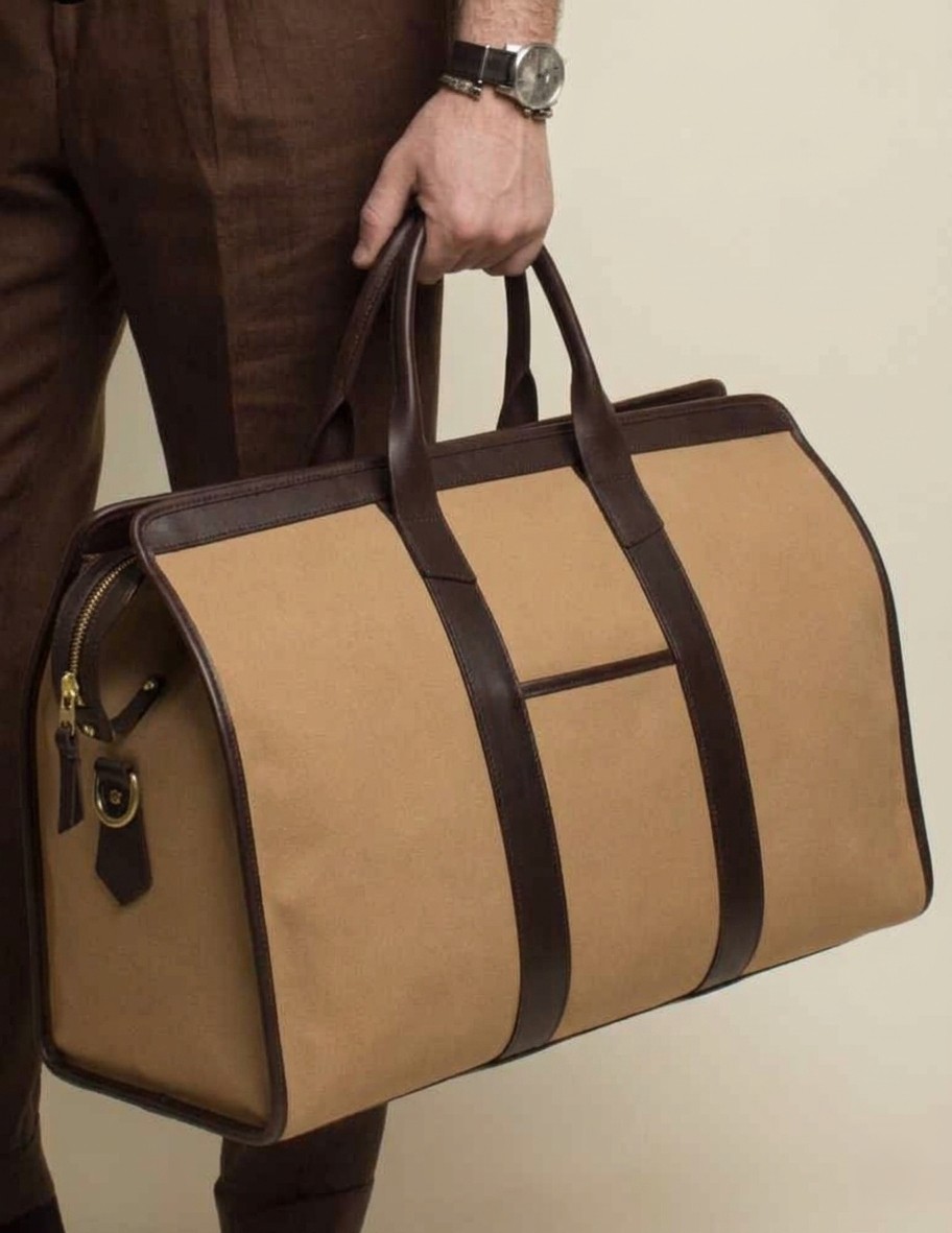 Trailhead Canvas Duffel — Sand