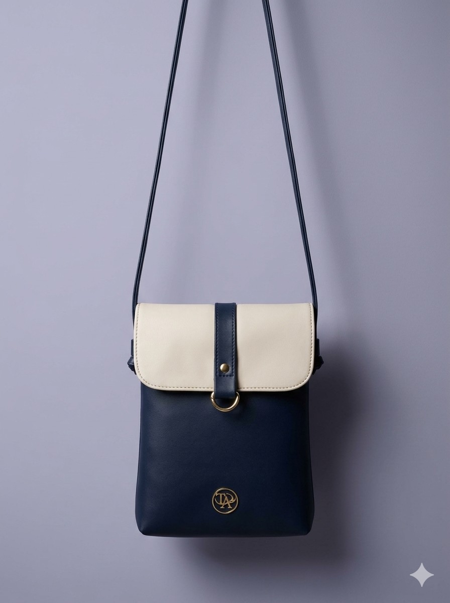 Bloc Colourblock Crossbody — Cobalt